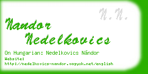 nandor nedelkovics business card